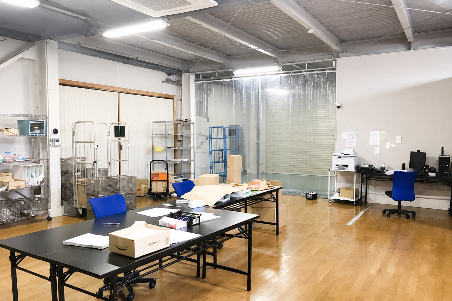 アルパカ書庫内の作業スペース